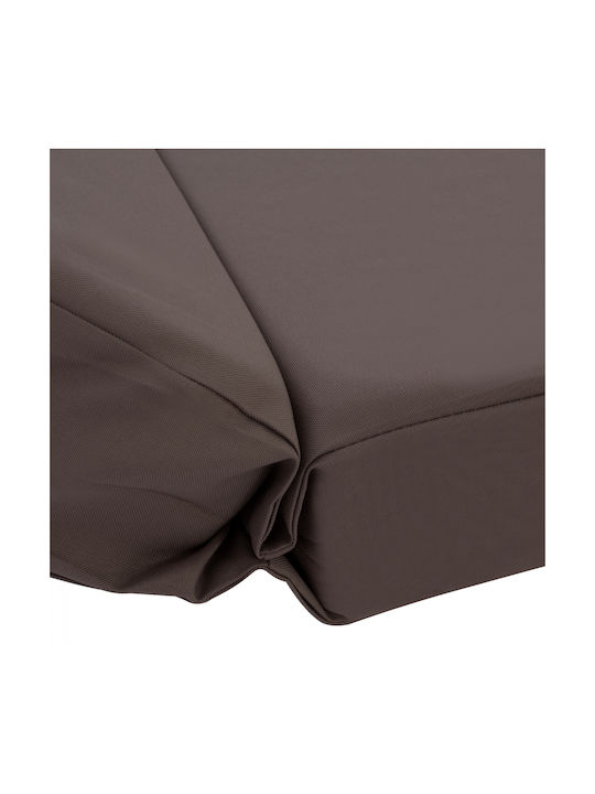 HomeMarkt Μαξιλάρι Ξαπλώστρας με Πλάτη Sifnos Γκρι 119x78εκ.