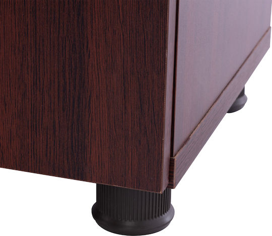 Büroaufbewahrungsschrank Vance Holz mit Schloss Wenge 80x38x118,5cm