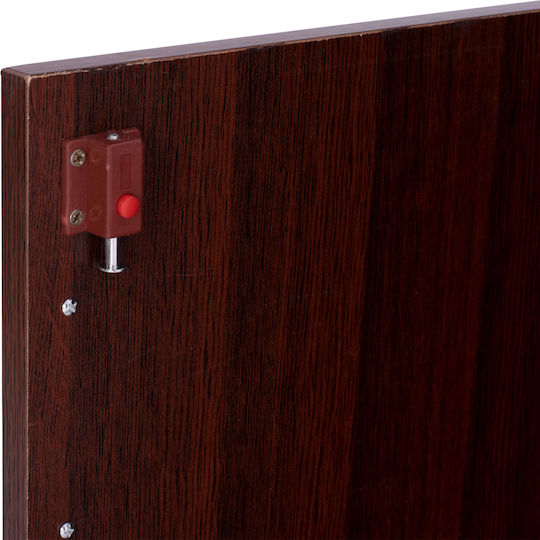 Büroaufbewahrungsschrank Vance Holz mit Schloss Wenge 80x38x118,5cm