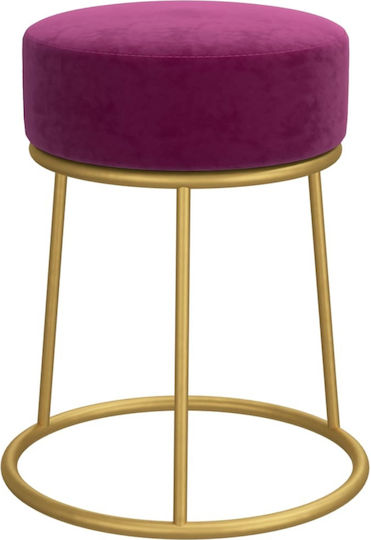 Hocker Für das Wohnzimmer Gepolstert mit Samt Lila 30x30x38cm