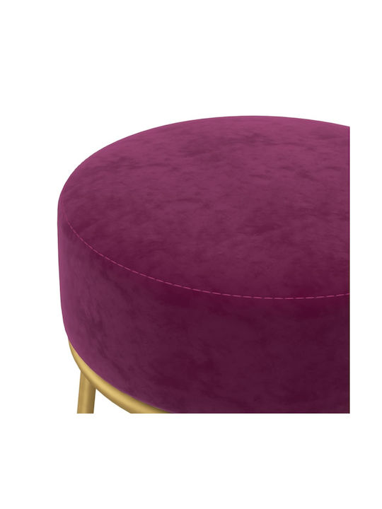 Stool For Living Room Upholstered with Velvet Purple 30x30x38cm