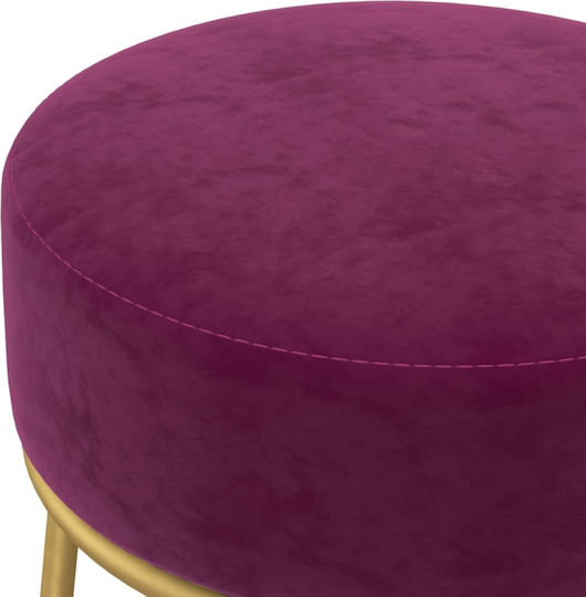 Hocker Für das Wohnzimmer Gepolstert mit Samt Lila 30x30x38cm