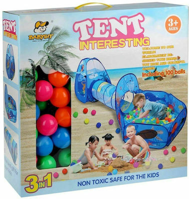 Ball Pit with Tunnel for 3+ Years Blue