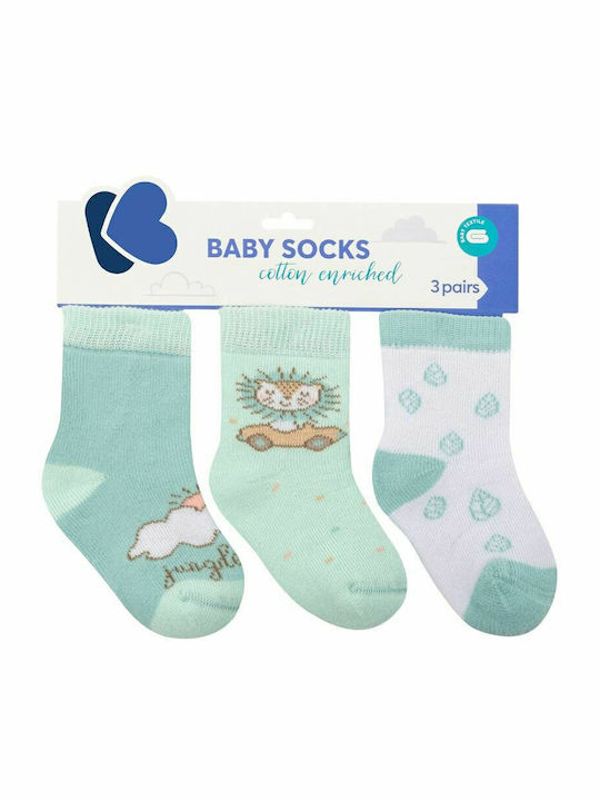 Kikka Boo Boys 3 Pack Knee-High Socks Turquoise