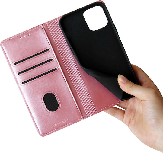 Sonique Vintage Wallet Δερματίνης Ροζ Χρυσό (Realme 9 4G / Realme 9 Pro Plus 5G)