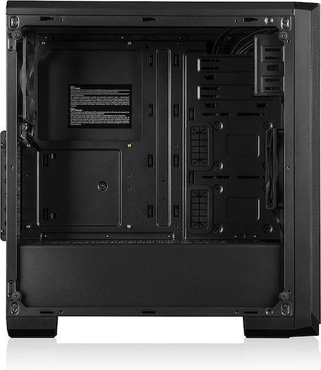 Modecom Oberon Pro Glass Gaming Middle Tower Carcasă PC cu Deschidere Laterală Neagră