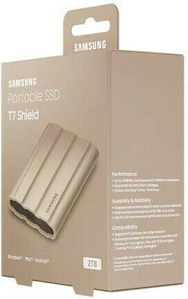 Samsung T7 Shield USB-C External 2.5" SSD 2TB Beige