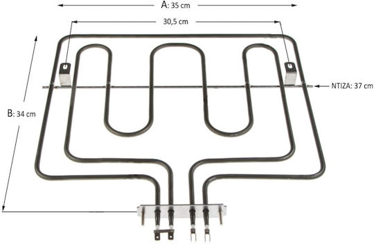 Upper Heating Element & Oven Grill AEG Electrolux Zanussi 800+1650 Watt