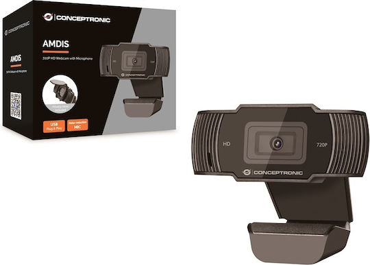 Conceptronic AMDIS03B Web Camera HD 720p με Autofocus AMDIS03B
