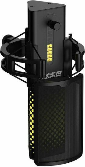 Endgame Gear Xstrm Електрет Микрофон USB Настолен за Вокали в Черен Цвят