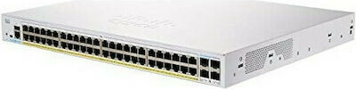 Cisco CBS250-48PP-4G Verwaltet L2 / L3 PoE+ Switch mit 48 Ports Gigabit (1Gbps) Ethernet