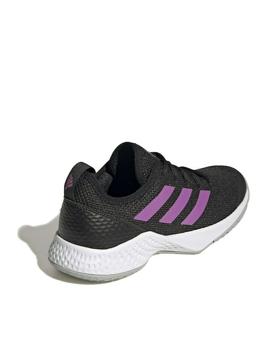 adidas CourtFlash Women's Tennis Shoes for All Courts Black / Semi Pulse Lilac / Grey Two