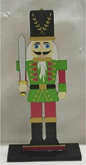 Iliadis Weihnachts-Nussknacker Grün aus Hölzernes Höhe 21cm.
