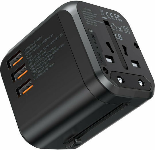 Choetech PD5008 Адаптер за контакт от Универсален в Универсален