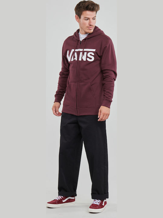 Sweatshirt mit Kapuze Burgundisch