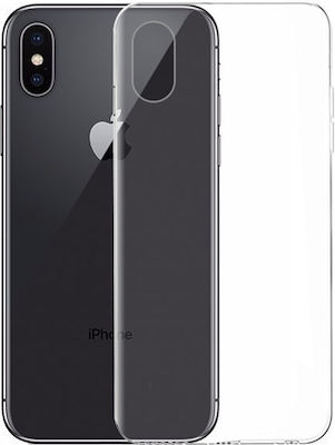 Slim Coperta din spate Silicon Transparent (iPhone X / XS) 51589