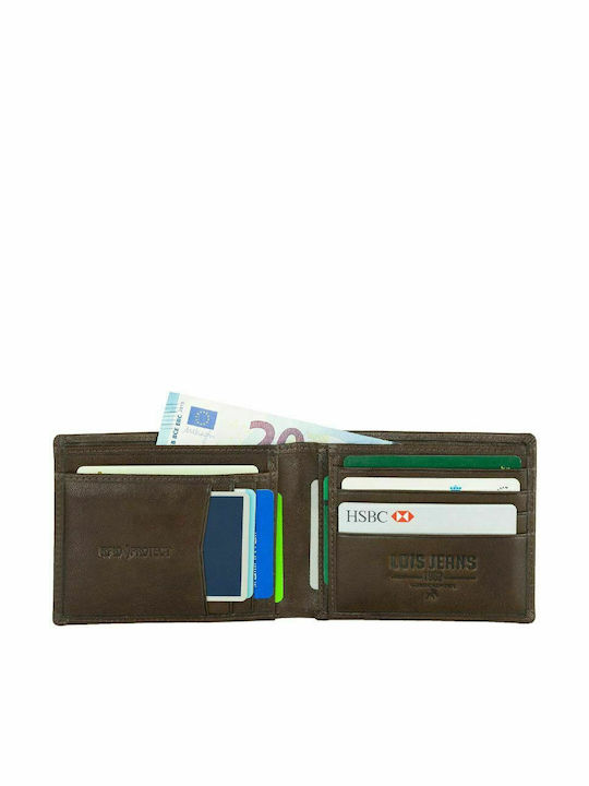 Δερμάτινο Ανδρικό Πορτοφόλι με RFID Καφέ