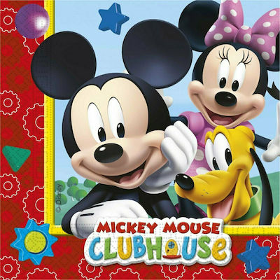 Χαρτοπετσέτες Mickey Mouse Servietten Bunte 33x33cm. 20Stück