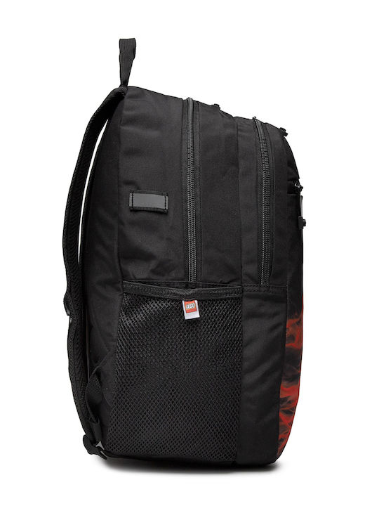 LEGO Ninjago School Backpack for Elementary Red with Water Bottle Holder 18L