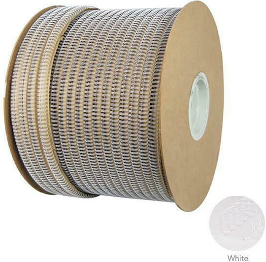 Copier Land Metallic Spine / Spiral Bookbinding White 1/4" 3:1