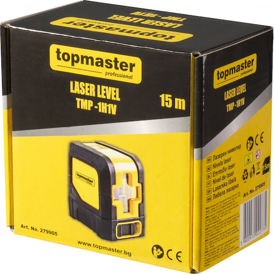 GTC Top Master Liniar Nivelă Laser Fascicul Verde cu Domeniu de Lucru 15m
