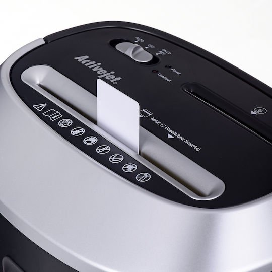 Active Jet Strip Cut 12-Sheet Paper Shredder