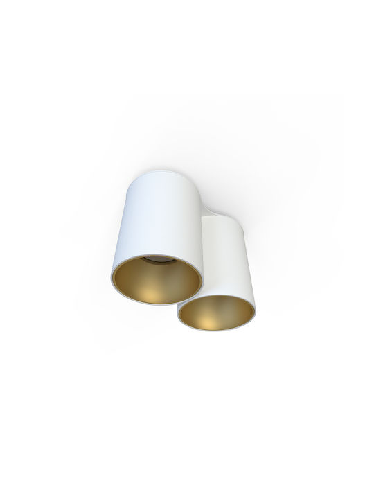 Nowodvorski Eye Tone Double Spot with Socket GU10 in White Color