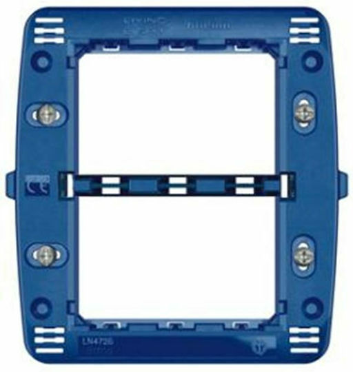 Legrand Living Light Switch Support Base 3+3 Elements with Screws in Blue Color LN4726