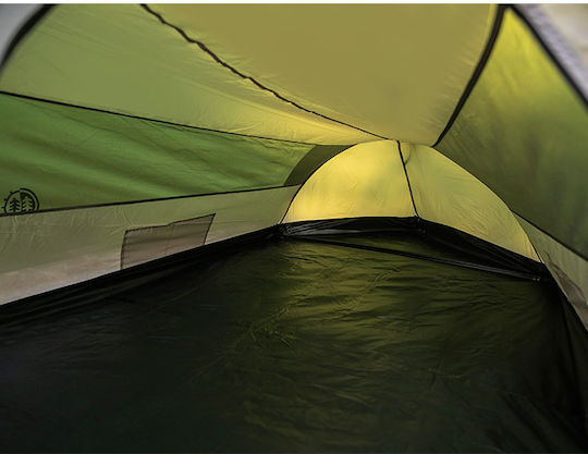 Peme Forest Winter Mountaineering Camping Tent Khaki with Double Cloth for 2 People Waterproof 4000mm 275x150x120cm