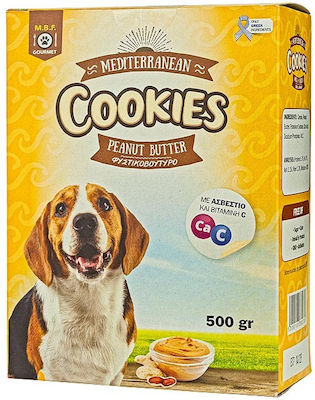 Mediterannean Cookies Peanut Butter Μπισκότο Σκύλου με Φυστικοβούτυρο 500gr