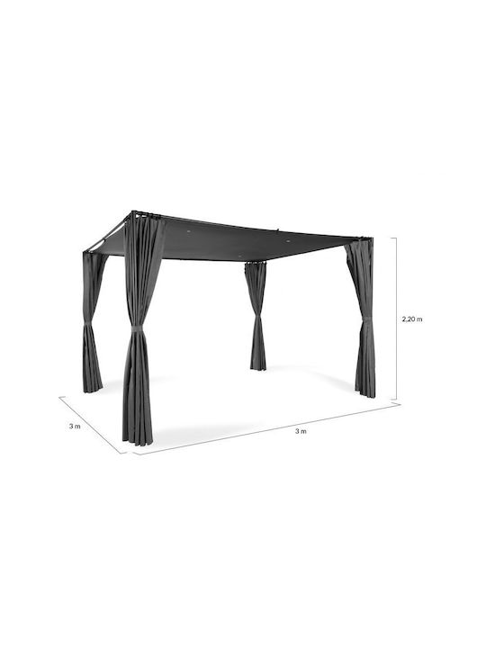 Inkazen Κιόσκι Κήπου Γκρι 3x3m