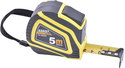 Assist Μέτρο Self Lock Tape Measure with Auto-Rewind and Magnet 25mm x 8m