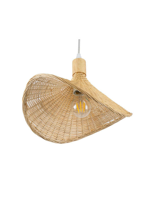 GloboStar Cuba Κρεμαστό Φωτιστικό Μπεζ LED Boho 33εκ.