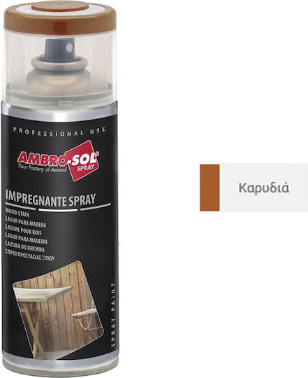 Ambro-Sol Σπρέι Βερνίκι με Ματ Εφέ Light Nut Wood 400ml