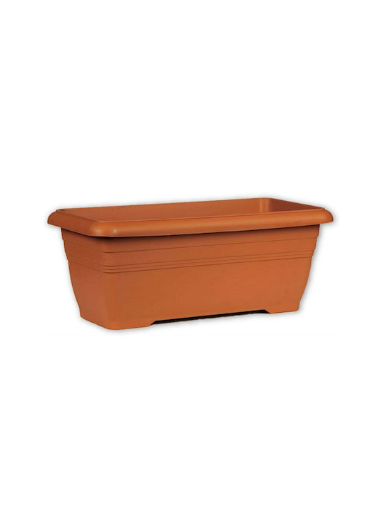 Viomes Planter Box Plastic Terracotta 45x21x18cm.