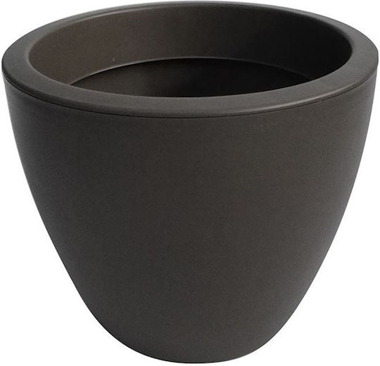 Viomes Linea 861 Ghiveci Plastic Gri 25x25x21εκ.