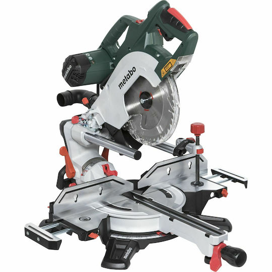 Metabo KGSV 72 Xact Crosscut SAW Фугопила Ток с Мощност 1800W, Диаметър на Диска за Рязане 216мм & Скорост на Рязане 6300обороти в минута