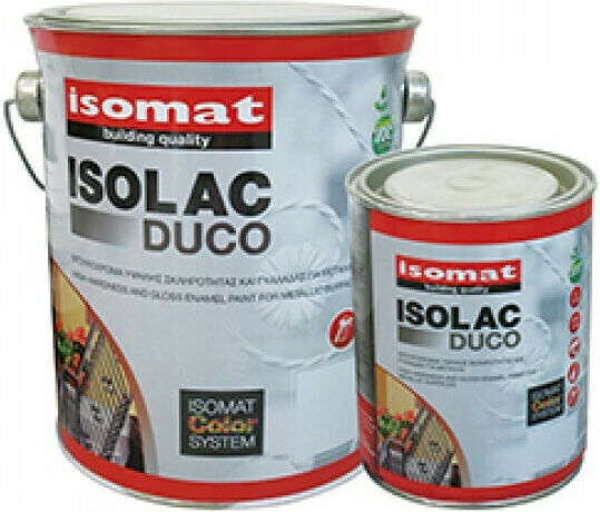 Isomat Βερνικόχρωμα Διαλύτου Isolac Duco 2.5lt Μαύρο Γυαλιστερό
