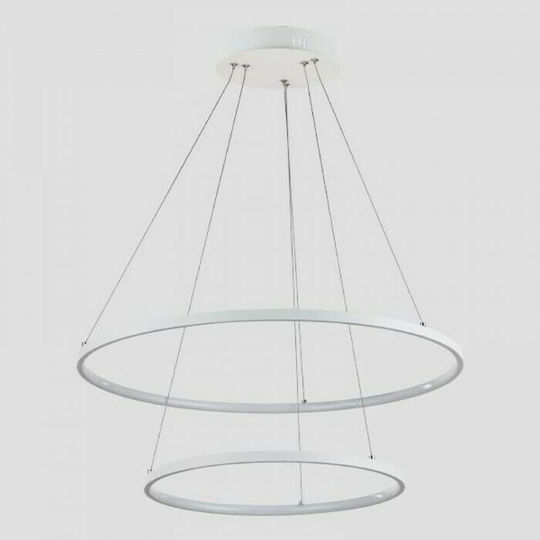 Eurolamp Висящо Осветително Тяло Бял 60x40см.