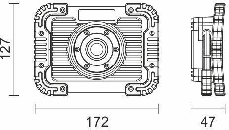 Spot Light Προβολέας Εργασίας Μπαταρίας LED IP65 με Φωτεινότητα έως 800lm