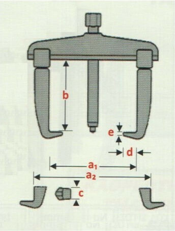 Force Puller Bipod 130mm