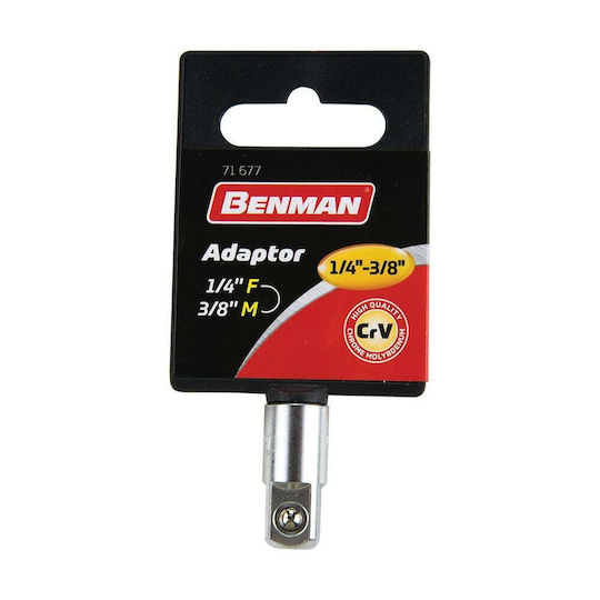 Benman Αντάπτορας με Υποδοχή 1/4'' και Έξοδο 3/8''