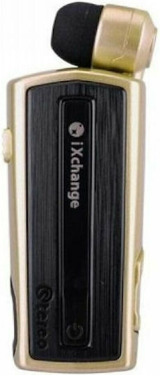 iXchange UA24ST In-ear Bluetooth Handsfree Earphone Lapel Gold