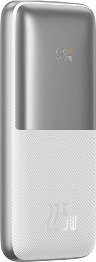 Baseus Bipow Pro Power Bank 10000mAh 22.5W с 2 USB-A порта и USB-C порт Бял