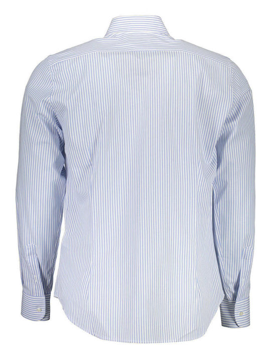 La Martina Men's Shirt Long Sleeve Cotton Blue