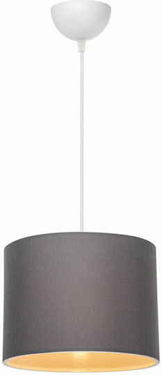 Pakketo PWL-1115 Pendant Light Gray with Socket E27 22x22x60cm