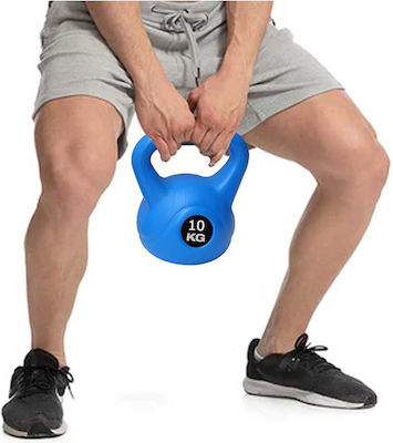 Bakaji Kettlebell aus PVC 10kg Blau