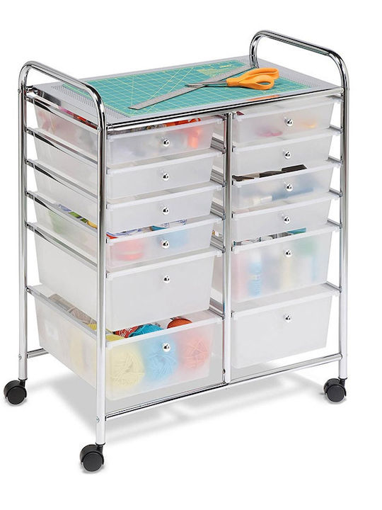 Storage Drawer from Metal and Plastic M39xW60xH76cm