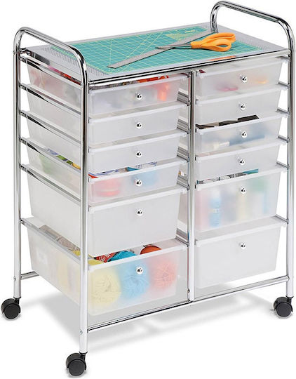 Storage Drawer from Metal and Plastic M39xW60xH76cm