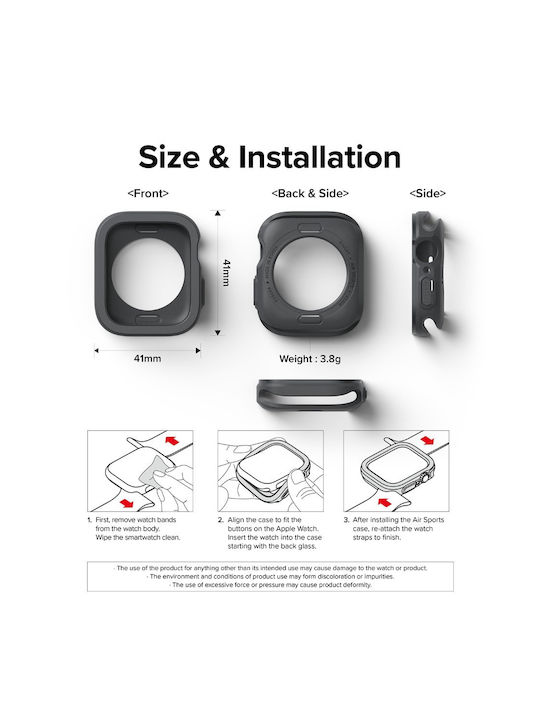 Ringke Air Силиконов Калъф Navy за Apple Watch 45 мм